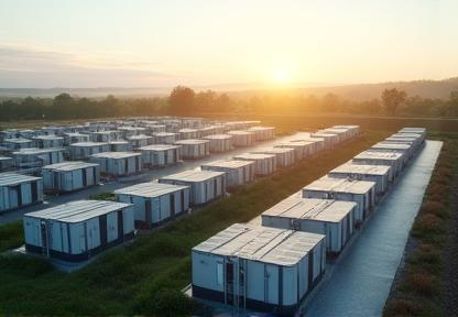 Moderne batterijopslagsystemen met zonnepanelen